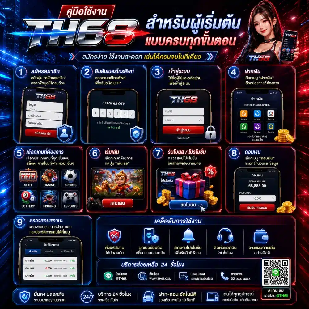 คู่มือใช้งาน TH68 สำหรับผู้เริ่มต้นแบบครบทุกขั้นตอน