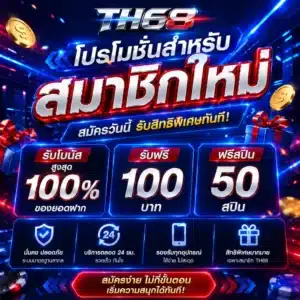 โปรโมชั่นสำหรับสมาชิกใหม่ TH68